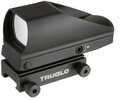 Truglo Tru-Brite Multi-Reticle Dual Color Open Red Dot Sight - 24mmx34mm Window Black (Clamshell)