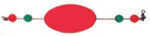 Comal Bay Slayer Oval Popper Red Weighted 1Pk Md#: WO250RBR