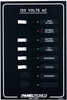 AC 6 Position Circuit Breaker Panel with 30 AMP Main and Indicator Lights.  4 breakers installed - 2 blanks  (1-10A, 2-15A, 1-20A)Current: ACWidth: 5 1/2Height: 8 1/4DeptH: 3 1/2