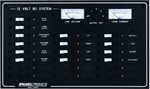 DC 20 Position Circuit Breaker Panel with LEDs and 14 breakers installed.Current: DCWidth: 13 3/4Height: 8 1/4Depth: 3 1/2