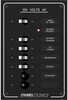 AC 6 position circuit breaker panel with 30AMP main, 4 breakers installed, 2 blanks (1-10A, 2-15A, 1-20A).Current: ACWidth: 5 1/2Height: 8 1/4Depth: 3 1/2