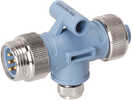 Mini/Micro TeeA Tee is used to tap into the trunk line for adding a drop connection.  A Mini/Micro Tee has Mini connectors for the trunk lines and a Micro connector for the drop line.Gold contacts for...