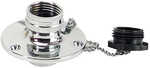 Whitecap C.P. Brass Inlet 2-3/4" Base 1-1/2" Depth