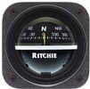 Ritchie V-537 Explorer Compass - Bulkhead Mount - Black Dial