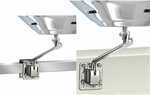 Square/Flat Rail Mount or Side (Bulkhead) Mount This all 18-8 stainless steel mount attaches to any vertical flat surface such as bulkheads, hulls, transoms or cabin sides. Also mounts to square or fl...