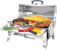 Adventurer Series "Cabo" Charcoal GrillPart #: A10-703CGrilling Area:162 sq. in. (1045 sq. cm) 9" x 18" (23cm x 46 cm)Designed for today's eco friendly boater who doesn't want to substitute quality fo...