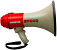 Deluxe Megaphone with Siren - Red/Grey - 16WOur 16 watt deluxe megaphone features a built-in switch selectable electronic alarm siren, pistol grip, press to talk switch, volume control, and shoulder s...