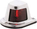 Attwood 1-Mile Deck Mount, Red Sidelight - 12V - Stainless Steel Housing
