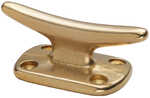 Fender CleatLength: 2"Base: 1-1/16" x 1-9/16"Fastener:#6(4)Material: Chrome Plated Brass