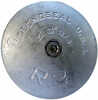 Rudder AnodeMaterial: AluminumOuter Diameter: 3.63"Height: 0.52"Weight: 0.61lbsFull size and weight Rudder Each includes Stainless Steel hex nut and socket cap screwThe captive hex nut is a great feat...
