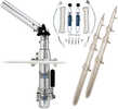 Rupp Classic Top Gun Outrigger Kit w/15 Poles & Complete Single Line Rigging w/Klickers Release Clips