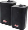 Boss Audio MR4.3B 4" 3-Way Marine Box Speakers (Pair) - 200W - Black