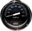 Chesapeake Black SS 4" Speedometer - 80MPH (GPS)4"- Hole Size: 3.375" (85mm)The GPS Speedometer is a drop in replacement for your current speedometer to match your existing instrument dash.GPS informa...