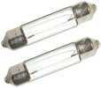 Double Ended Festoon Bulbs - 5 Cards, 2 Bulbs Per Card - 12V, 10W, .80ASpecs: Nominal Voltage: 12V Wattage: 10W Amps: .80A Bulb Diameter: 3/8" Bulb Length: 1-1/8"