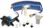 SHURFLO PRO WASHDOWN KIT&trade; II Ultimate - 12 VDC 5.0 GPM Includes Pump Fittings Nozzle Strainer 25 Hose