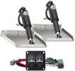 Lenco 12" x Edge Mount Trim Tab Kit w/Double Rocker Switch