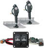 12" x 12" Standard Trim Tab Kit w/Double Rocker Switch Kit - 12V&nbsp;Lenco Electric Complete Trim Tab Kits make your boat ride smoother, drier, faster and with increased safety whether on a small ski...