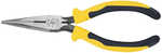 7" (178 mm) Journeyman Standard Long-Nose Pliers - Side-CuttingFeatures:Induction-hardened cutting knives for long lifeKnurled jaws for sure wrapping and loopingSlim head design for working in confine...