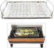 Fish Basket - Stainless SteelFeatures:Ideal for preventing delicate foods from flaking and falling apartFlexible wire design adjusts to hold a variety of food sizes and shapesDishwasher safeSpecificat...