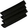 Ancor Adhesive Lined Heat Shrink Tubing (ALT) - 3/4" x 6" - 4-Pack - Black