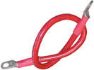 Ancor Battery Cable Assembly, 4 Awg (21mm&#178;) Wire, 3/8" (9.5mm) Stud, Red - 18" (45.7cm)