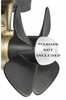 Replacement Propeller f/Right Handed BTQ 185-55, BTQ 185-75 & BTQ 185-95 Bow ThrusterRight HandedAnode Not Included