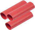 Ancor Heavy Wall Heat Shrink Tubing - 3/4" X 6" - 3-pack - Red