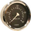 VDO Allentare Black 4000RPM 3-3/8" (85mm) Diesel Tachometer (Alternator) - 12V - Chrome Bezel