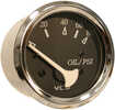 VDO Allentare Black 80PSI Oil Pressure Gauge - Use w/Marine 240-33 Ohm Sender - 12V - Chrome Bezel