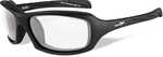 Wiley X Sleek Sunglasses - Clear Lens - Matte Black Frame