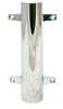 9" Side Mount Rod Holder - 1-5/8" I.D.316 Stainless Steel Designed for applications where clamp-on or flush mount holders are not practicalCan be mounted on any vertical flat surfaceWhite vinyl insert...
