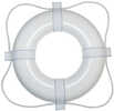 Foam Ring Buoy - 20" - White w/White RopeInspected and tested in accordance with U.S. Coast Guard regulations. All rings contain unicellular polyurethane foam for buoyancy.  Floating polypropylene gra...