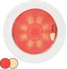 Hella Marine EuroLED 150 Recessed Surface Mount Touch Lamp - Red/Warm White LED Plastic Rim