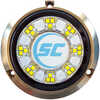 SCR-24 Bronze Underwater Light - 24 LEDs - Bimini Blue/Great WhiteThe SCR series underwater LED lights are designed to be marine vessel hull mounted for continuous submersion in sea water. These model...