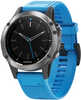 Garmin Quatix&reg; 5 Marine GPS Smartwatch - Stainless Steel w/Blue Band