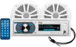 Boss Audio MCK632WB.6 Package w/AM/FM CD Receiver; one Pair of 6.5" Speakers &amp; Antenna