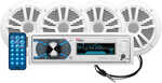 Boss Audio MCK632WB.64 Package AM/FM Digital Media Receiver; 2 Pairs of 6.5" Speakers &amp; Antenna