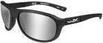 Wiley X Ace Polarized Sunglasses - Silver Flash Lens - Matte Black Frame