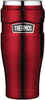 Thermos Stainless King&trade; Vacuum Insulated Travel Tumbler - 16 oz. Steel/Cranberry