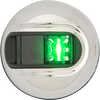 Attwood LightArmor Vertical Surface Mount Navigation - Starboard (Green) Stainless Steel 2NM