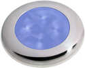 Hella Marine Polished Stainless Steel Rim LED Courtesy Lamp - Blue