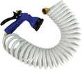 Whitecap 15' Coiled Hose w/Adjustable Nozzle