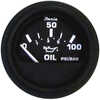 Euro Black Oil Pressure Gauge - 100 PSIA pressure gauge operates by sending a low amperage current through the gauges's meter to ground via a sending unit with variable resistance. The resistance of t...