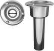 Mate Series Stainless Steel 0&deg; Rod &amp; Cup Holder - Open - Round Top