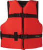 Onyx Nylon General Purpose Life Jacket - Youth 50-90lbs - Red