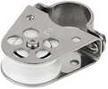 Clamp-On Furling Line Stanchion Lead Block - 1" Ball BearingDelrin&trade; ball bearing sheave allows for quick and easy furling line adjustment. Stainless steel cage and strap ensure durability.&nbsp;...