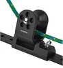 Twin Sheet Block for 1-1/4" T-Track - BlackHardcoat anodized aluminum body and slider provide a high strength block. Aluminum sheave runs on nomex&trade;/Teflon&trade; bearing for a low-friction, high...