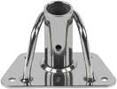 Stanchion Base Single - Heavy-DutyRugged SS Base is canted 5 degrees inboard to match most deck cambers. Features a 5/16" (8mm) welded rod reinforcement which also serves as a bail for snatch blocks a...