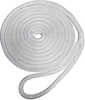 Premium Nylon Double Braid Dock Line - 3/8" x 15' - WhiteRobline Premium Dock Lines are professionally manufactured, balanced, spliced, and whipped to offer the highest quality and longest-lasting doc...