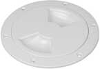 Sea-Dog Smooth Quarter Turn Deck Plate - White - 4"